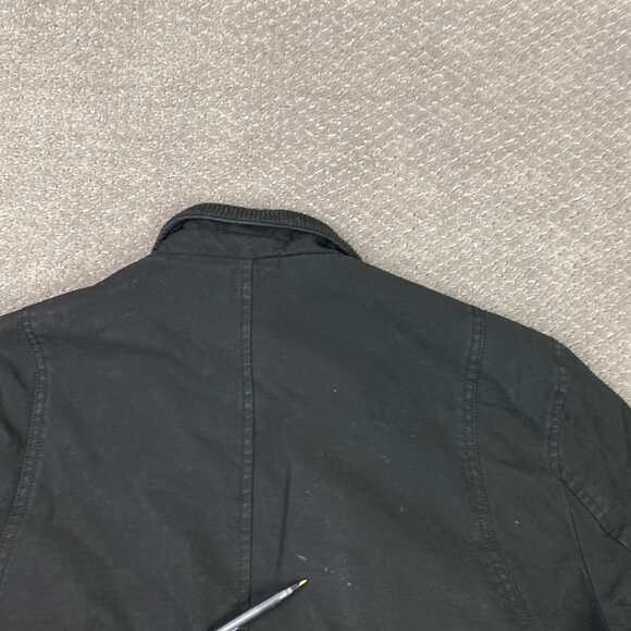 Levi's Jacket Mens Large Black Military Field Canvas Cotton 2 Pocket Quilt Lined - Picture 8 of 16